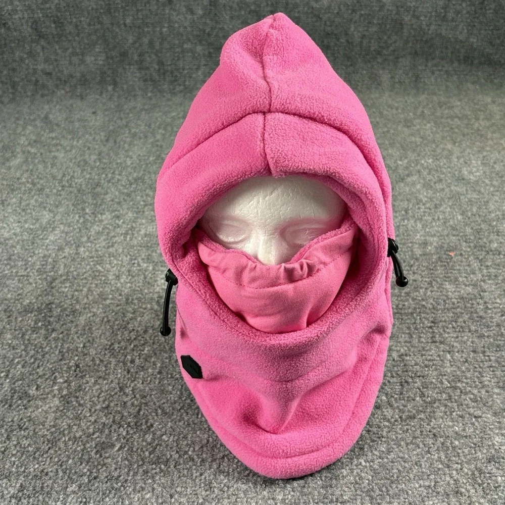 Tough Outfitters Balaclava Hood Pink Fleece Ski Face Mask Hood Winter Snowmobile